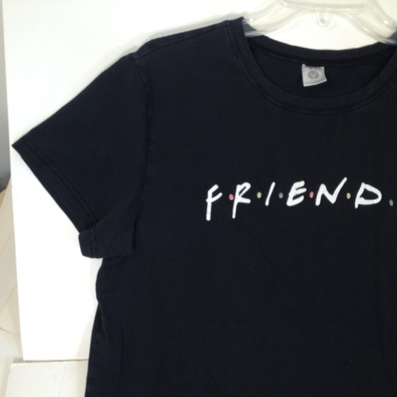Friends TV Show Logo Womens Short Sleeve T-Shirt Black Size XL - Picture 5 of 11